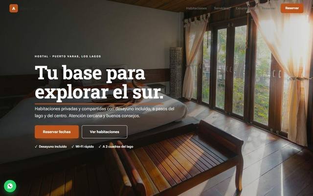 Demo web: Hostal Los Alerces