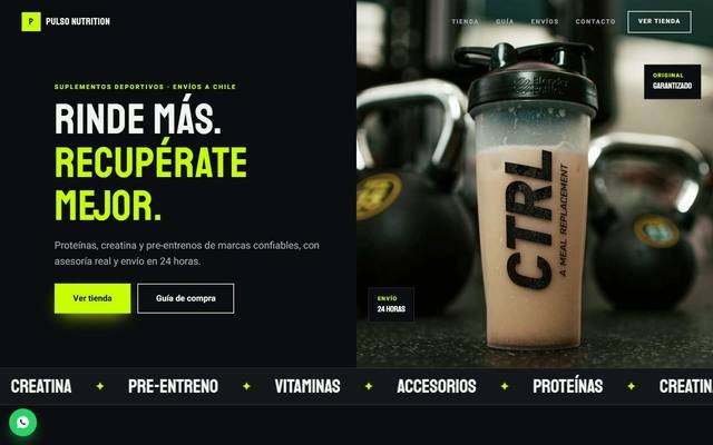 Demo web: Pulso Nutrition