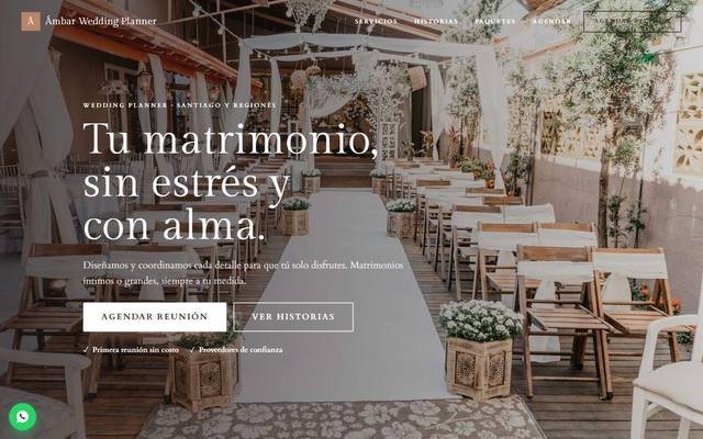 Demo web: Ámbar Wedding Planner