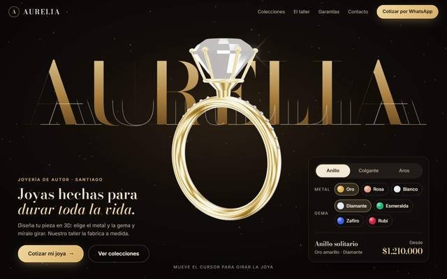 Demo web: Aurelia Joyas