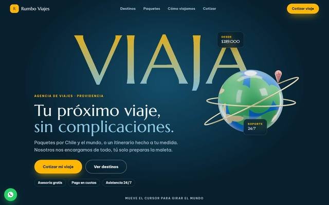 Demo web: Rumbo Viajes